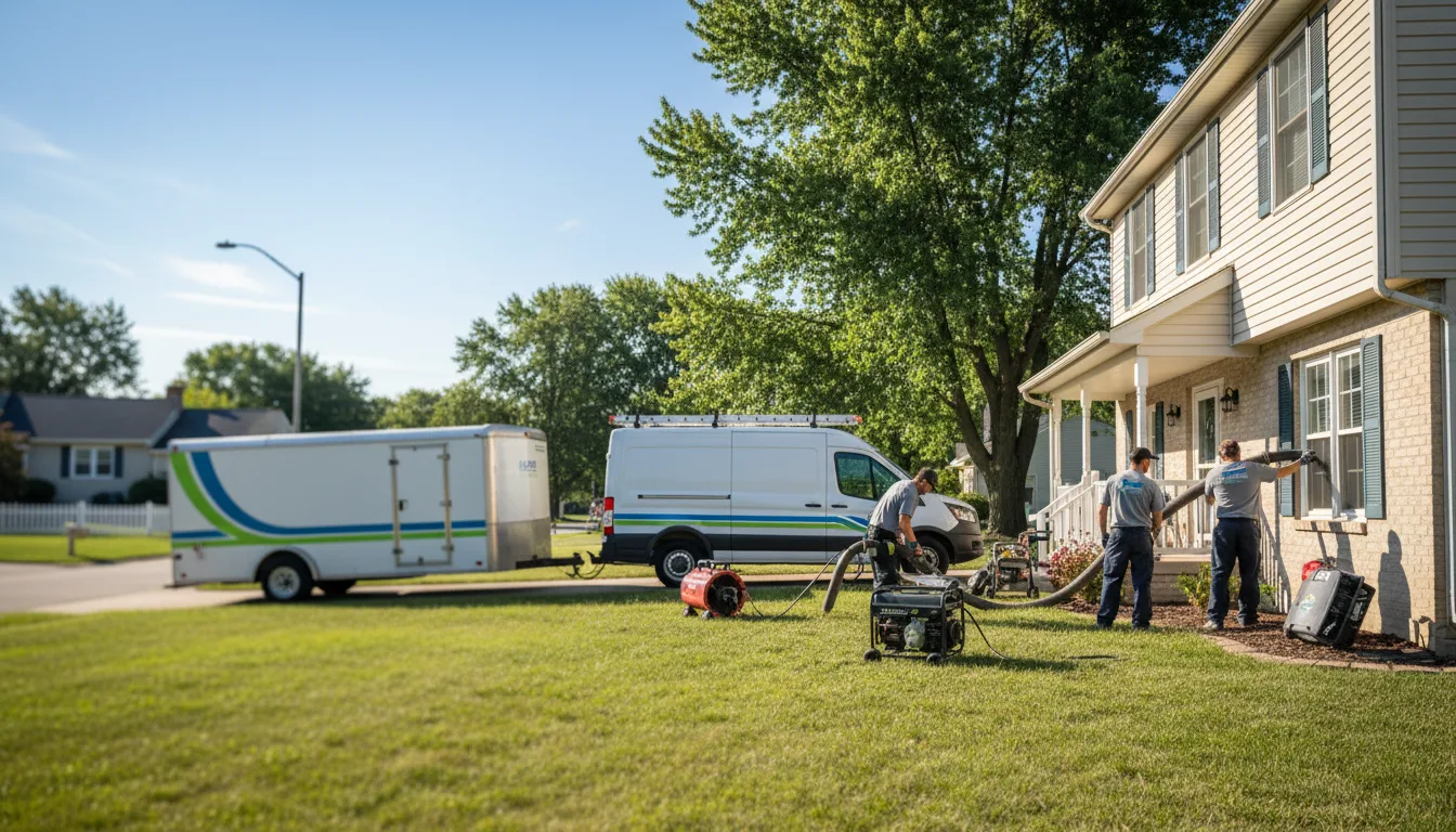 Flooded Basement Restoration And Cleanup With Repair in Evanston, IN near me